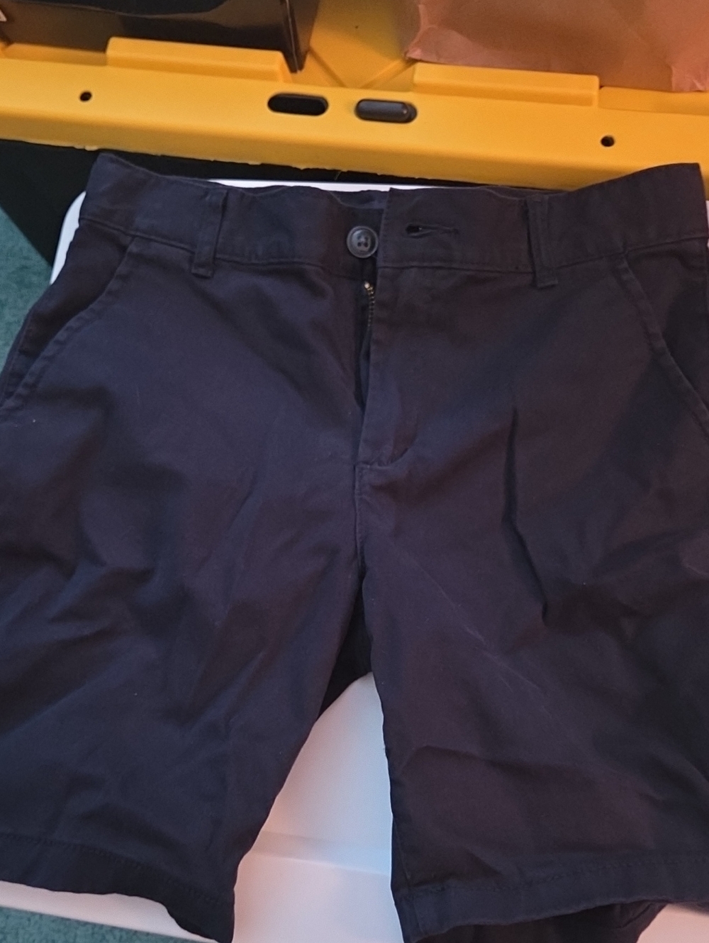 Childrens Place Black Shorts. Size 8 Husky